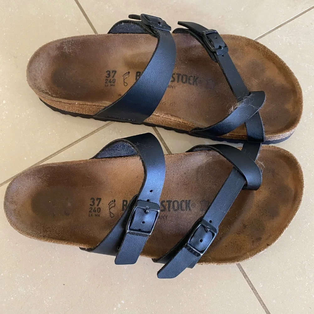Birkenstock Mayari Birkibuc Toe Loop Buckle Sandals Regular Fit Sz 37 240 L6 M4 - Picture 8 of 14